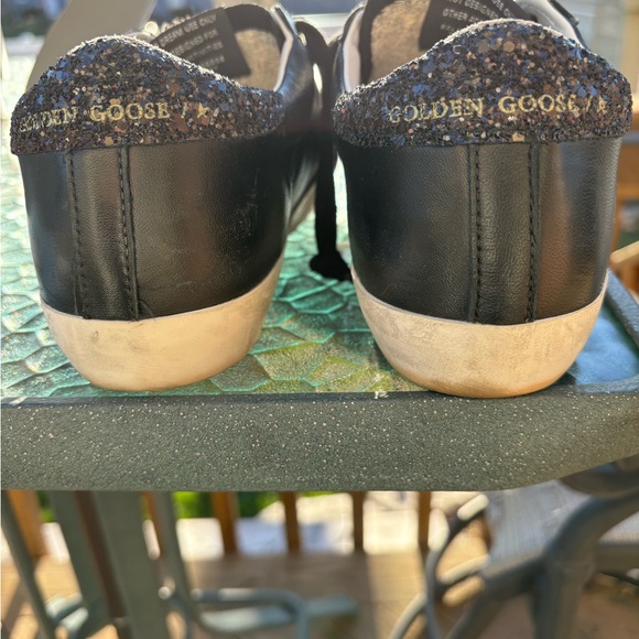 Super-Star Low Top Sneaker Golden Goose Black Sz 38 - Picture 5 of 7